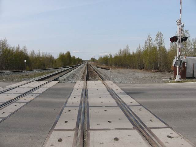 Alaska Railroad tracks
