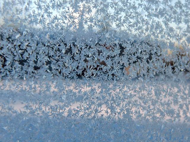 Zooming in on the frost.