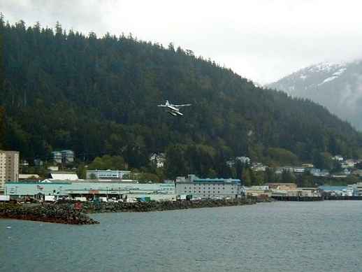 Floatplane landing at Ketchikan