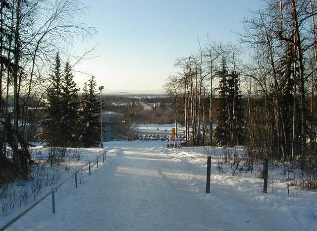 View of Fairbanks area from University of Alaska at Fairbanks