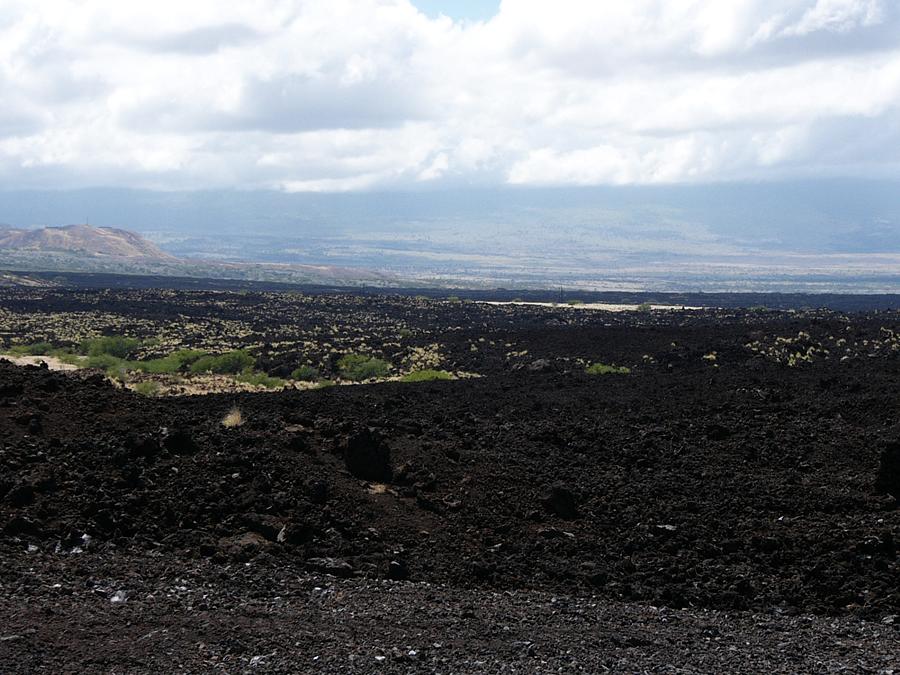 Aa lava near the heliport