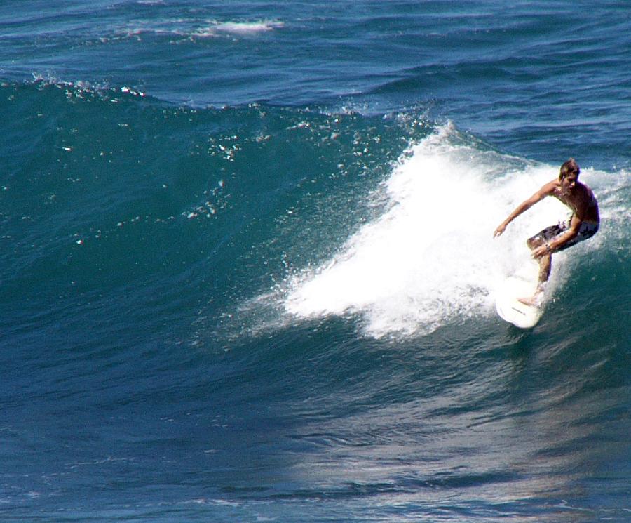 Surfer at Ho'okipa Beach Park