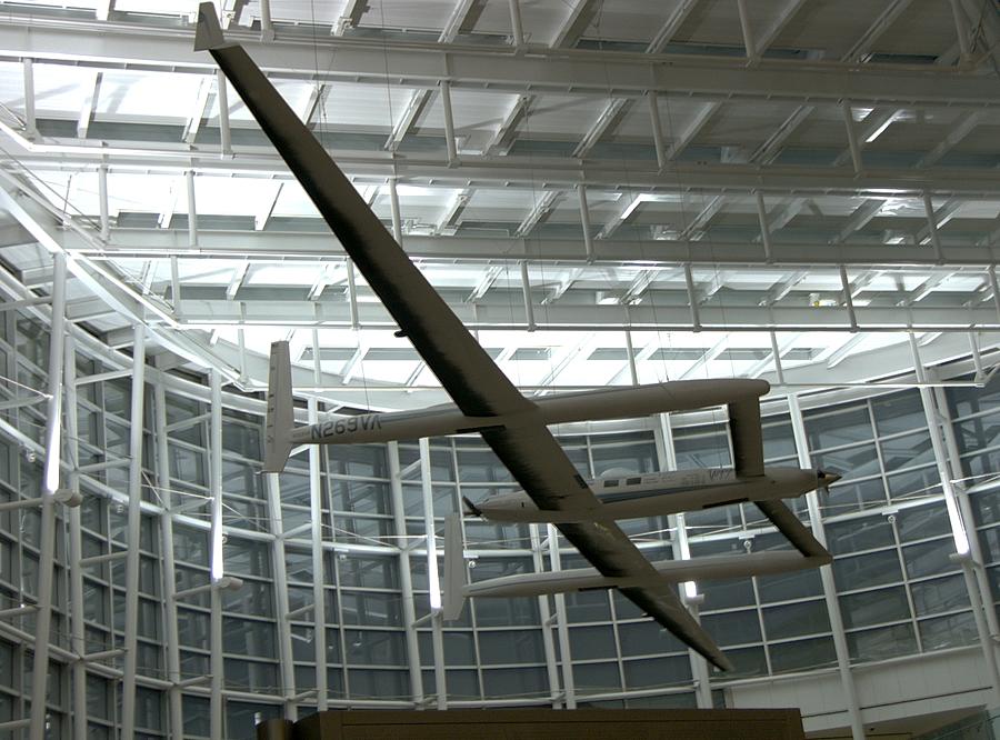 Voyager aircraft replica at Sea-Tac Airport