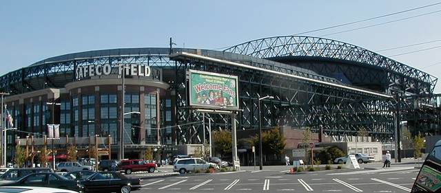 Safeco Field southwest entrance and south side.