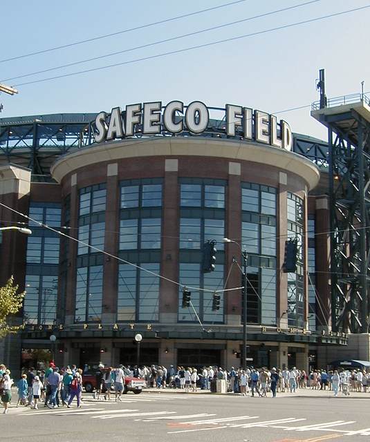 The southwest entrance (home plate) to Safeco Field