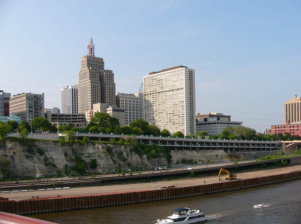 Downtown from the Wabasha Bridge