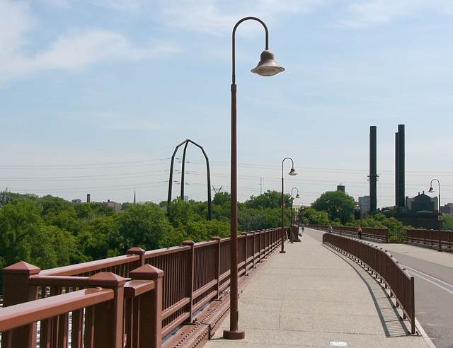 Atop the Stone Arch Bridge, which you will see plenty of in this gallery