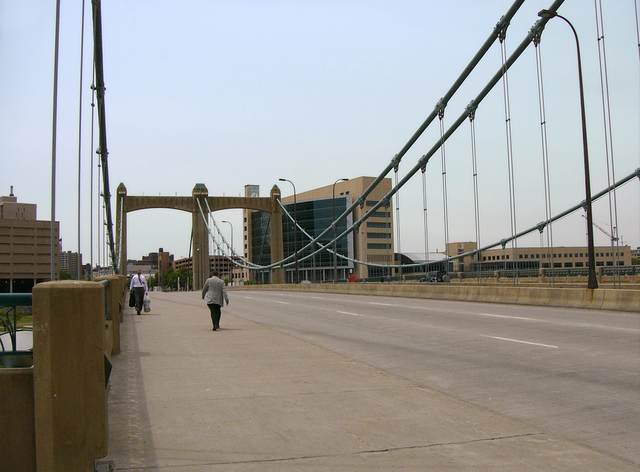 The other (east) side of the Hennepin Ave Bridge