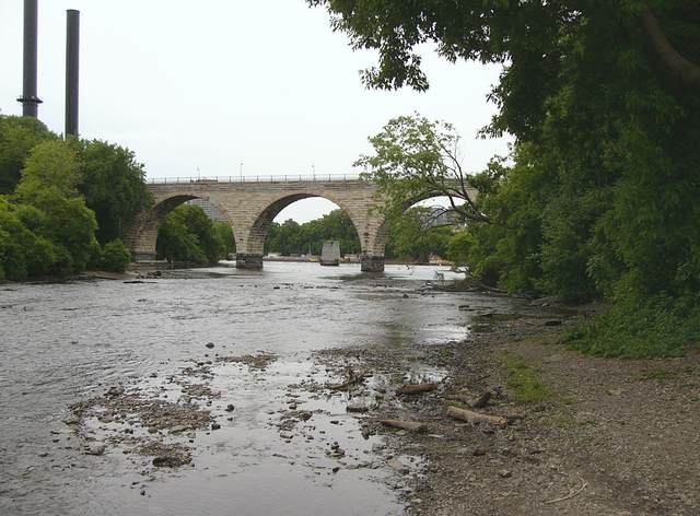 Another view of the Stone Arch Bridge