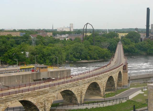 The Stone Arch Bridge seen from my room
