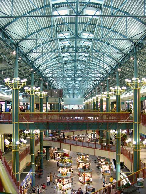 One of the main shopping areas