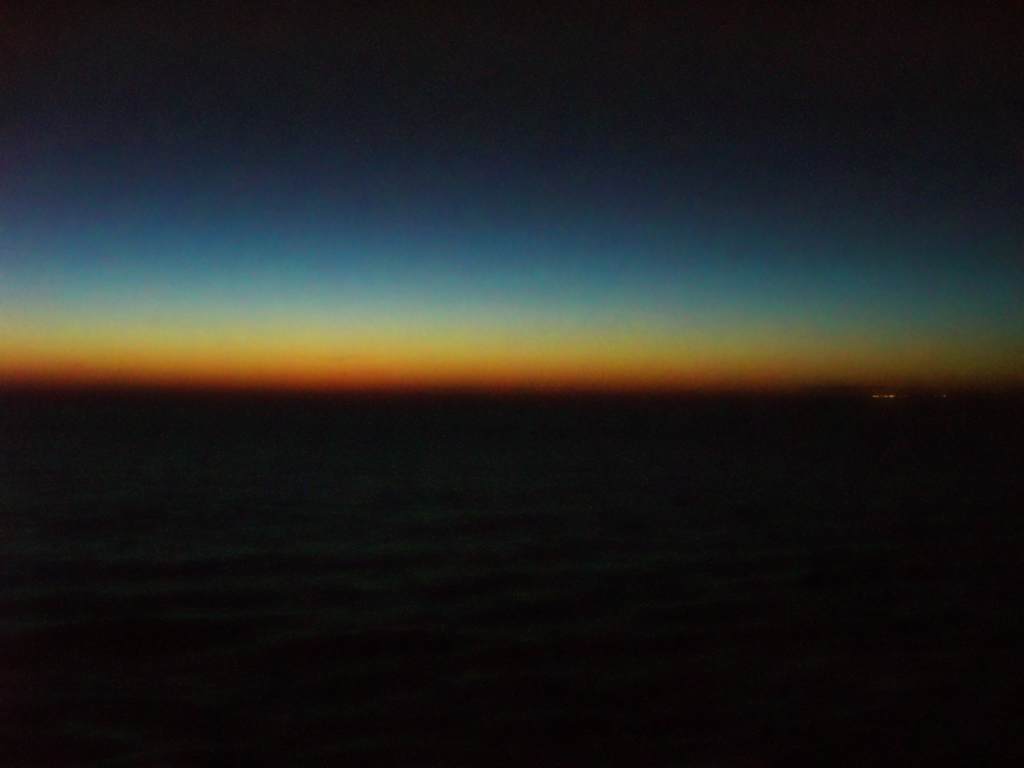 Sunset afterglow, somewhere between St John and Bar Harbor.
