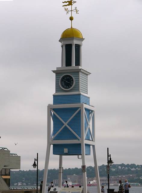 Clock tower on stilts