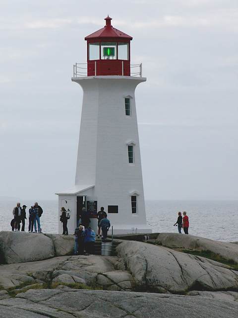 Another view of the Peggy's Cove lighthouse. There's a post office, of all things, in the bottom of the light house.