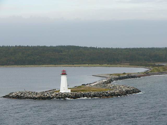 A lighthouse near the mouth of Halifax Harbour.