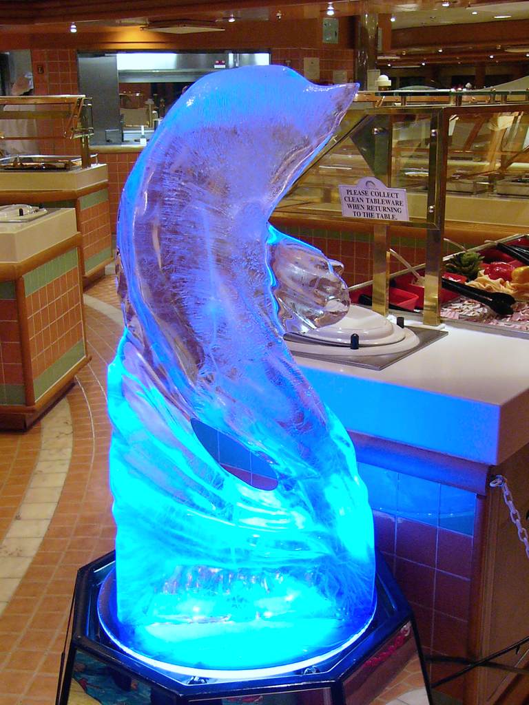 Ice sculpture in the Horizon Court
