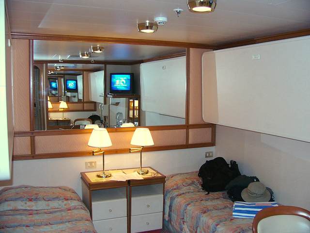 Our stateroom, as seen from the entry foyer.