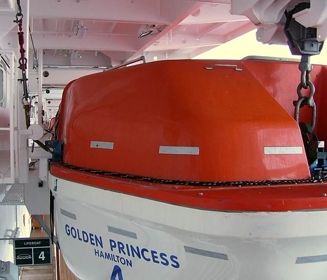 One of the lifeboats.