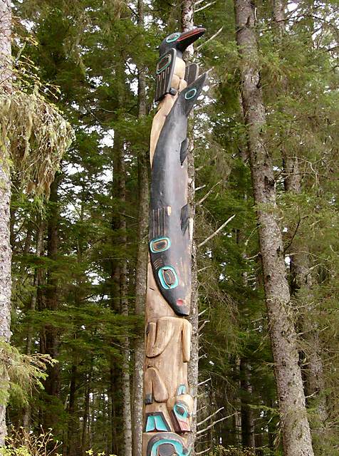 Sitka National Historic Park - Raven/Shark Pole