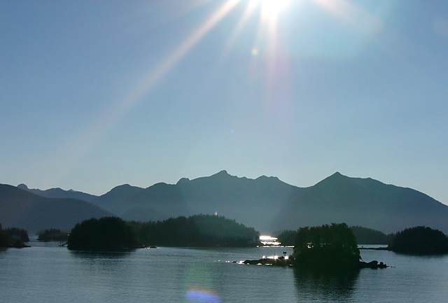 Sitka Sound, and some of the many "bonsai" islands that dot the sound.