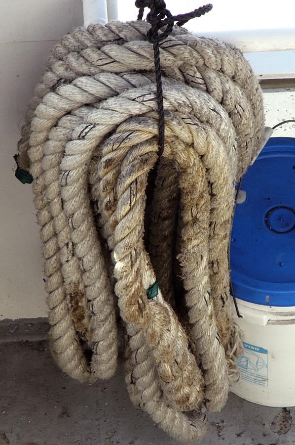 Tie up rope aboard the Victoria Clipper IV