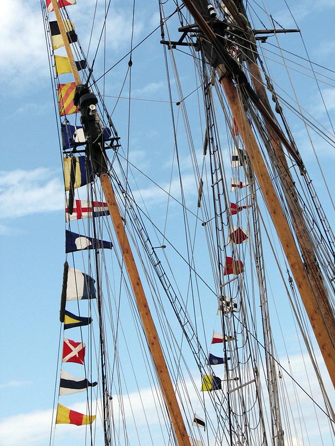 Classic sailing ship masts