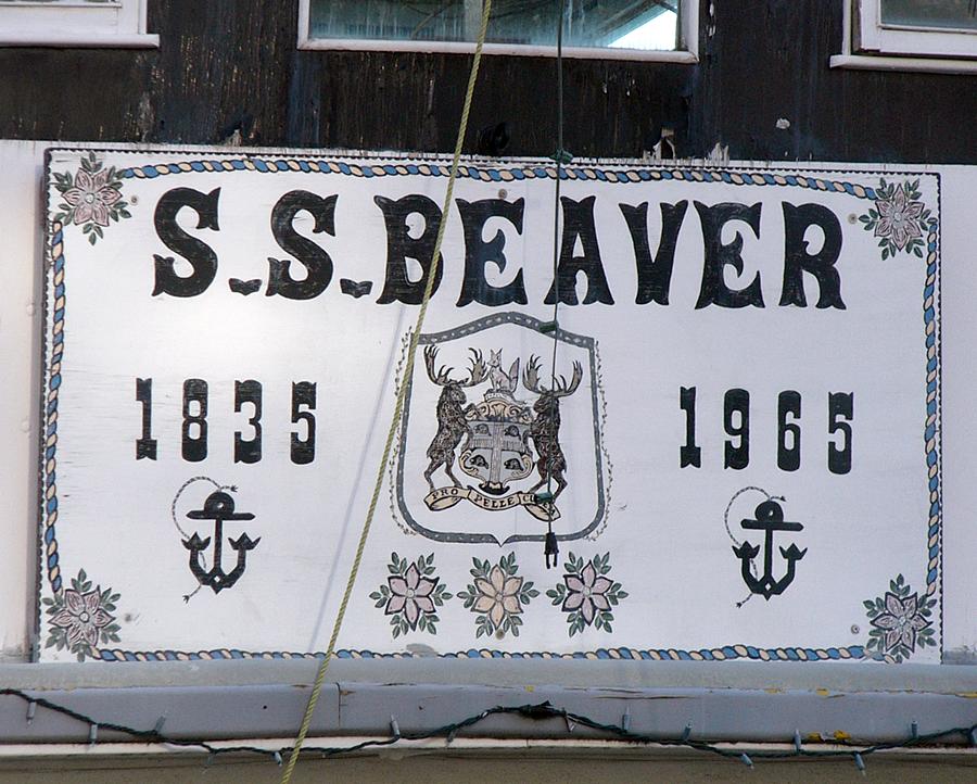 S. S. Beaver sign