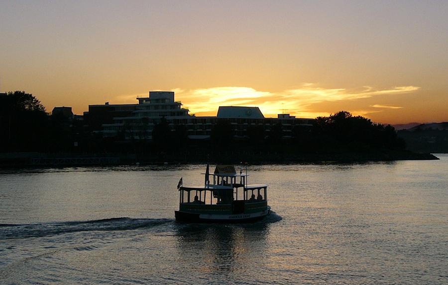 Sunset over the Inner Harbour with Harbour Ferry