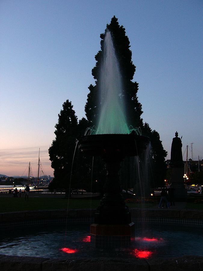 Fountain in front of Provincial Legislature Building