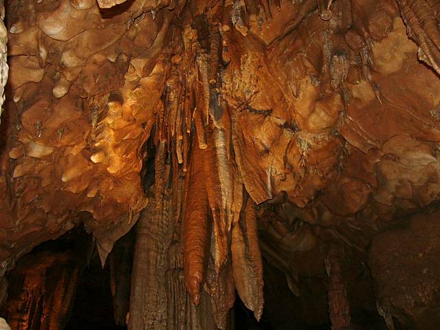 Vandalized stalactites