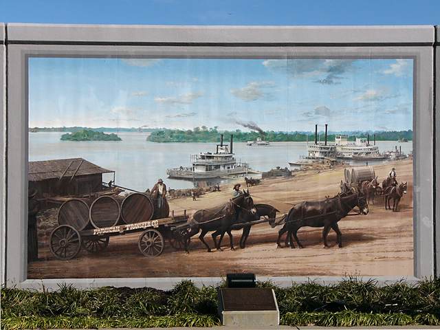 Mural on the River Wall, downtown Paducah.