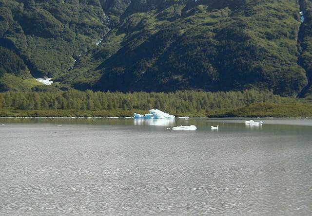 Icebergs in Portage Lake
