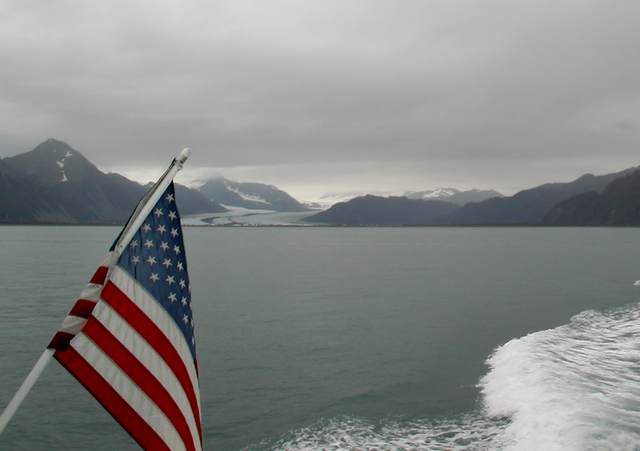 Bear Glacier and Flag