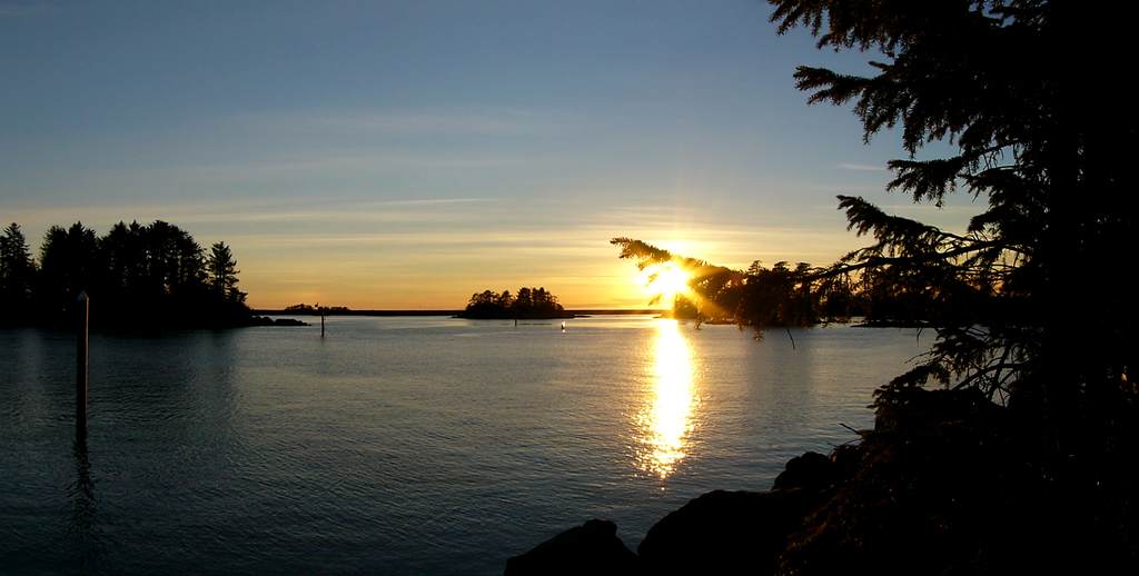 Minutes from sunset on the Sound